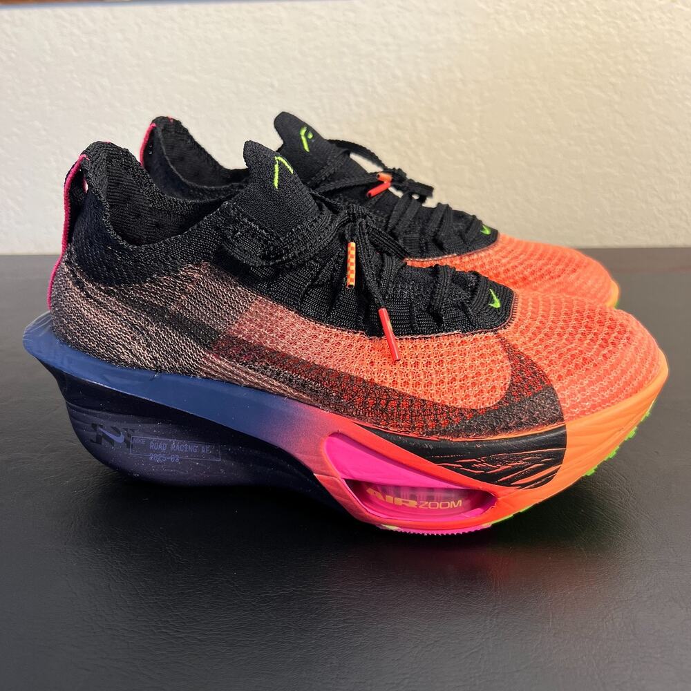 Nike Air Zoom Alphafly 3 Glam Womens 7 Orange Pulse Running Shoes IO9559-800 NWO